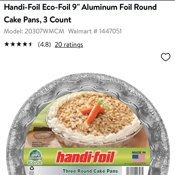 HandiFoil Eco Foil 3 Round Cake Pans & Lids NEW Reusable Baking Dishes - Picture 2 of 5